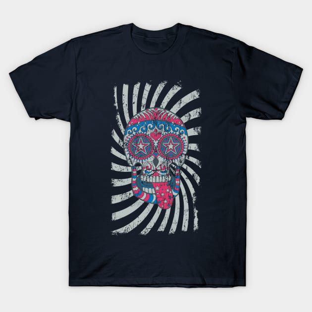 Hypnotic Skull T-Shirt by SerialWordAbuser